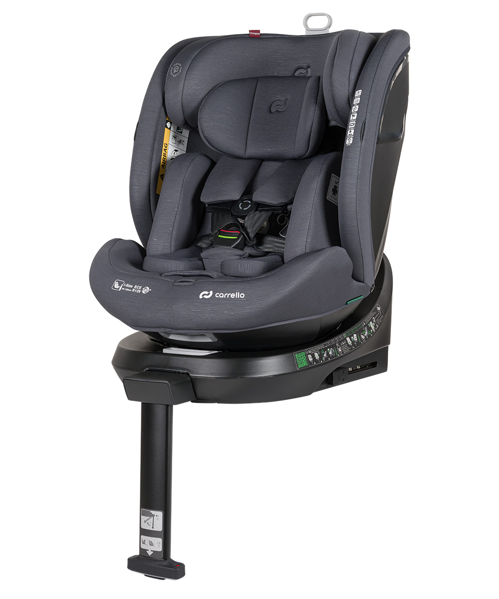 Автокрісло CARRELLO Octopus CRL-16002 Deepwater Grey i-Size 40-150см ISOFIX, поворот, опор.стійка
